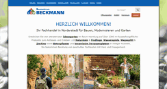 Desktop Screenshot of beckmann-bauzentrum.de