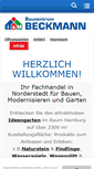 Mobile Screenshot of beckmann-bauzentrum.de